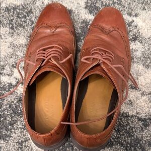 Cole Haan Brown Leather Wingtip Oxfords